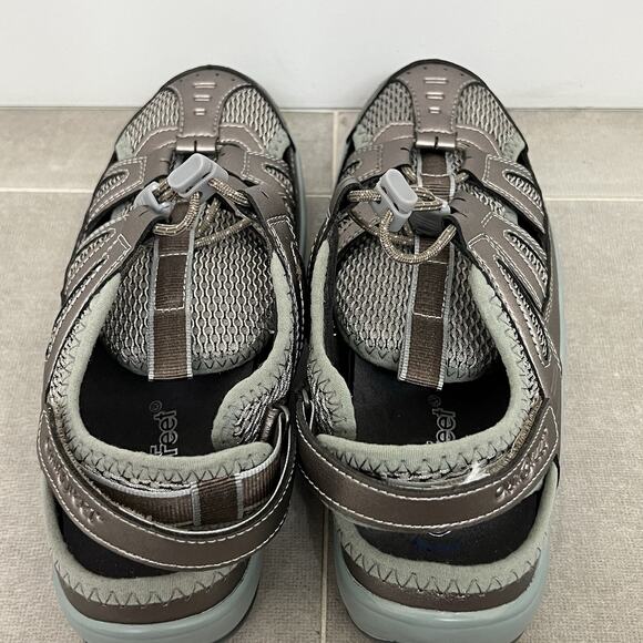 Orthofeet Verona Womens 8B Pewter Adjustable Sandals Comfort Orthopedic Shoes - Picture 5 of 7